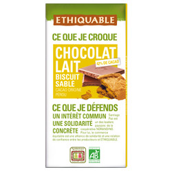 Chocolat Ethiquable Lait noix de Cajou / 100g