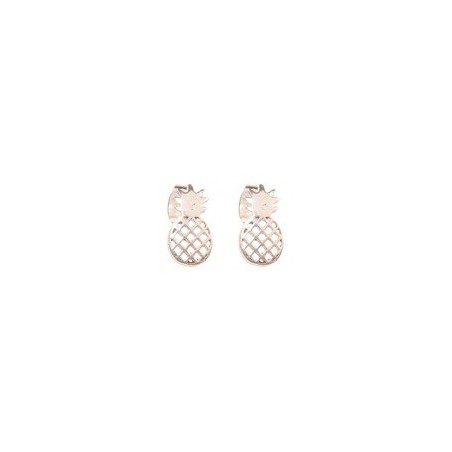 Boucles d'oreilles Coquillage / laiton argenté Inde