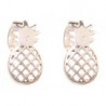 Boucles d'oreilles Ananas / laiton argenté Inde