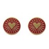 Boucles d'oreilles Rond / Inde - Laiton émaillé
