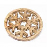 Dessous de plat Flocon / Bois de manguier - Inde