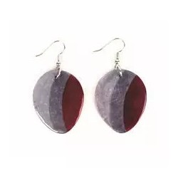 Boucles d'oreilles Capiz / Philippines