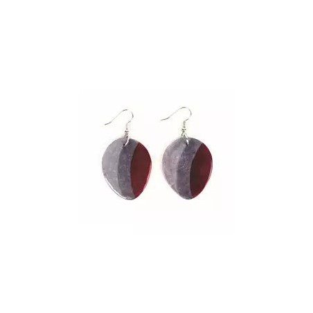 Boucles d'oreilles Capiz / Philippines