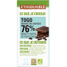Chocolat Ethiquable Noir Togo / 180g