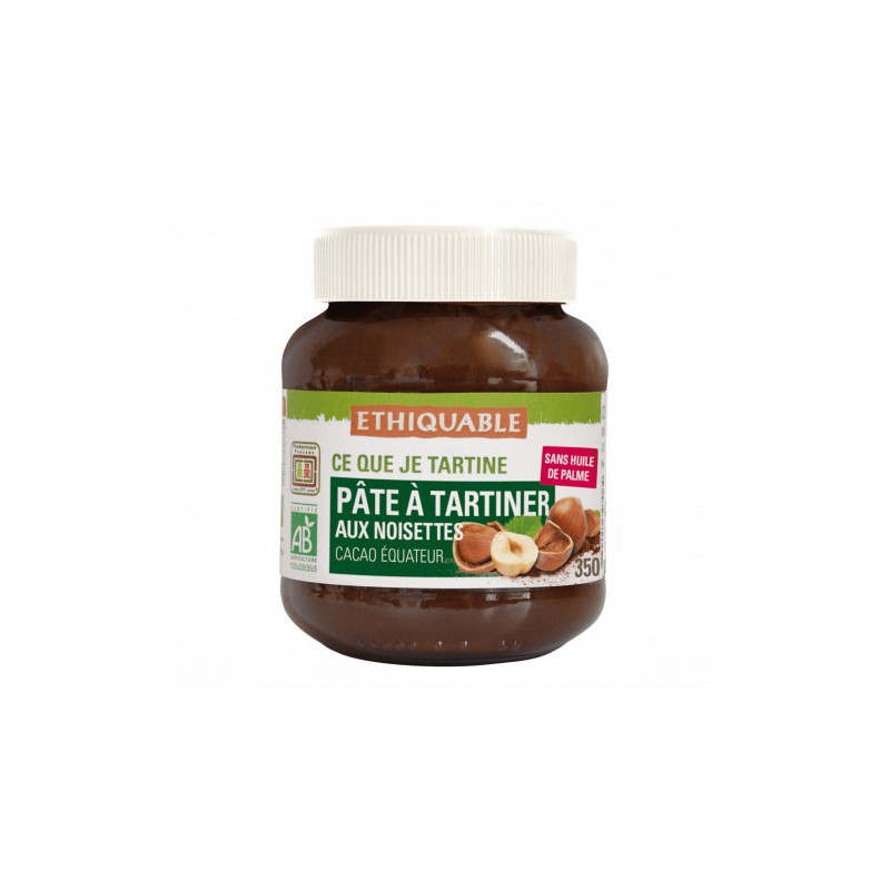 Pâte à tartiner Noisettes Cacao BIO Ethiquable / 350g