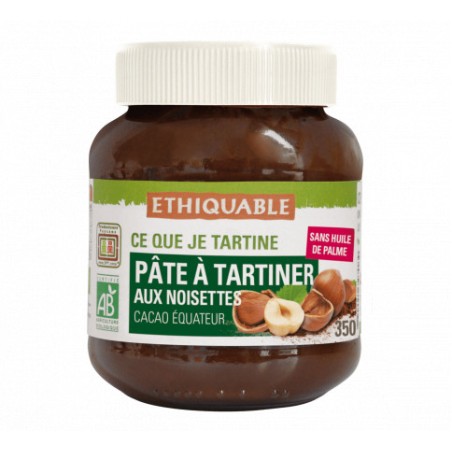 Pâte à tartiner Noisettes Cacao BIO Ethiquable / 350g