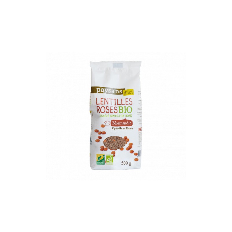 Lentilles Roses Paysans d'ici /500g