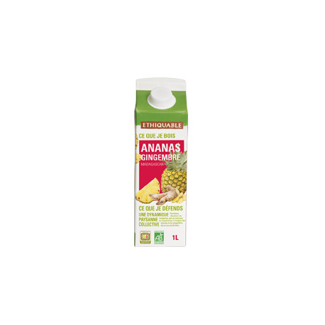 Pur Jus Ananas Gingembre Ethiquable Pack / 1l