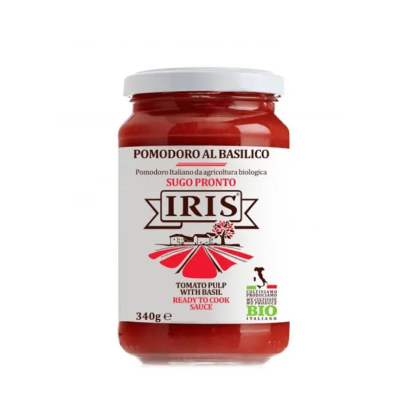 Pulpe de tomate Basilic Iris Bio / 340g