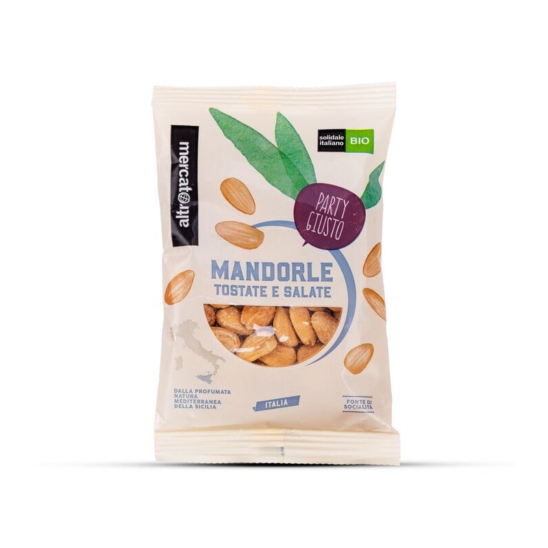 Amandes siciliennes grillées  et salées bio / 100g