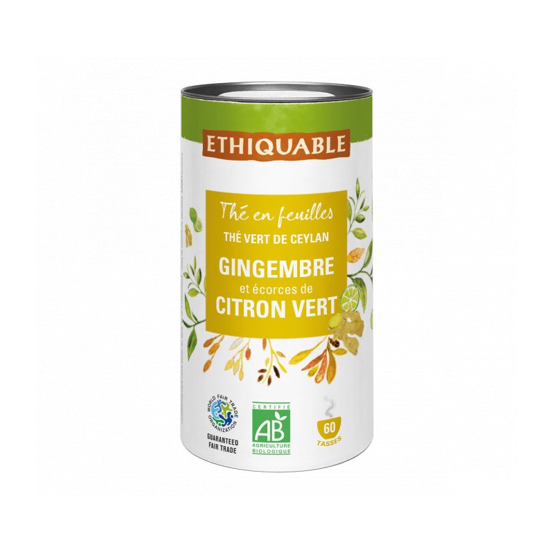 Boite Thé Gingembre Citron Vert/ 120g