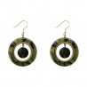 Boucles d'oreilles / Inde Laiton