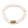 Bracelet / laiton et perles d'argile - Inde