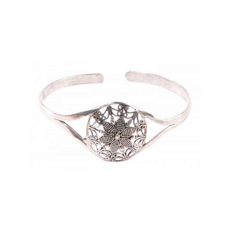 Bracelet Opatha / laiton argenté - Inde