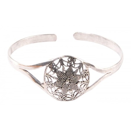 Bracelet Opatha / laiton argenté - Inde