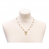Collier Arbre de vie/ laiton, cuivre et verre - Inde