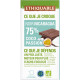 Chocolat Ethiquable Noir Sésame / 100g