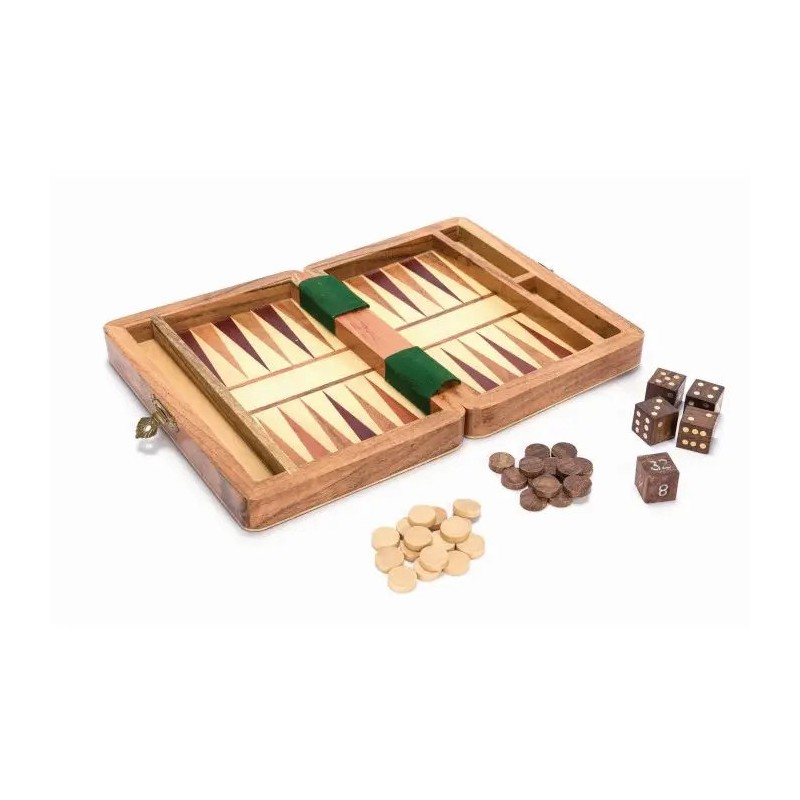Jeu de Backgammon / Inde - Bois d'acacia