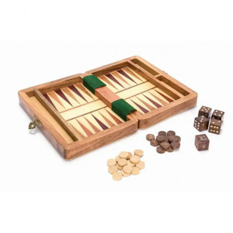 Jeu de Backgammon / Inde - Bois d'acacia