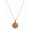 Collier Fleurs de Vie / laiton doré - Inde