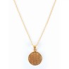 Collier Fleurs de Vie / laiton doré - Inde
