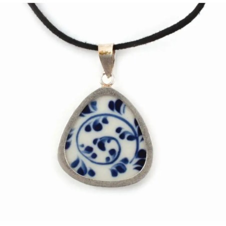 Collier Insecte / laiton céramique - Vietnam