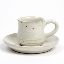 Tasse à café et soucoupe / Céramique - Népal