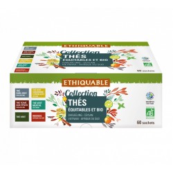 Coffret Collection Thés équitables et bio Ethiquable / 60 sachets