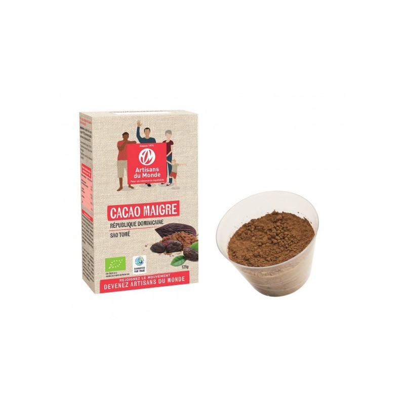 Cacao maigre en poudre AdM / 125g