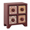 Rangement 4 Tiroirs BURGUNDY / Inde