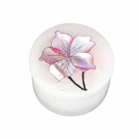 Boite Lotus/Points / Inde - Stéatite