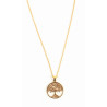 Collier Arbre de Vie / laiton doré - Inde