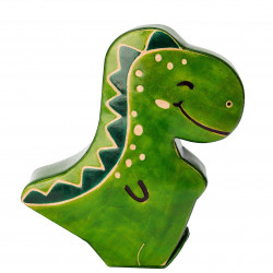 Tirelire Dino / Cuir caprin - Inde