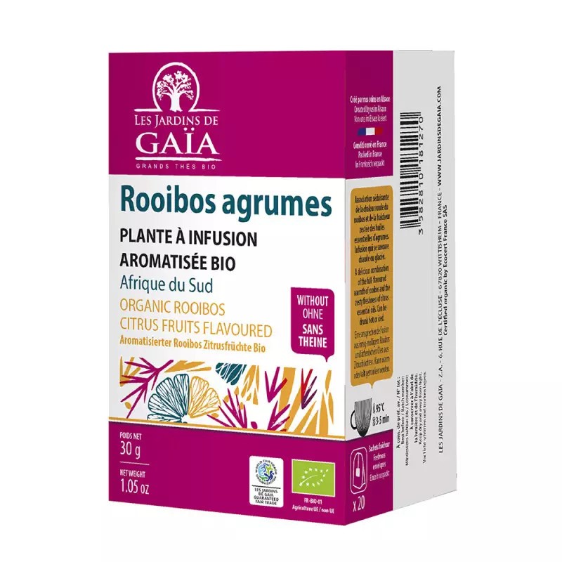 Rooibos Gaïa Agrumes / 20 infusettes