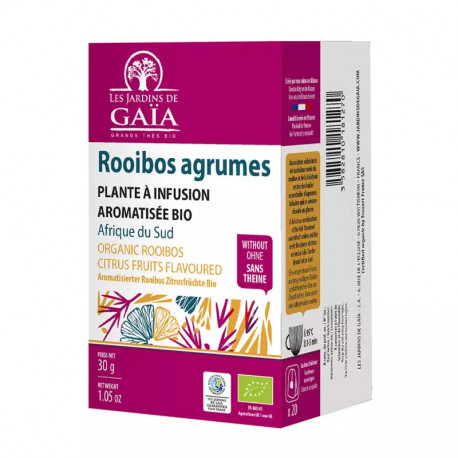 Rooibos Gaïa Agrumes / 20 infusettes