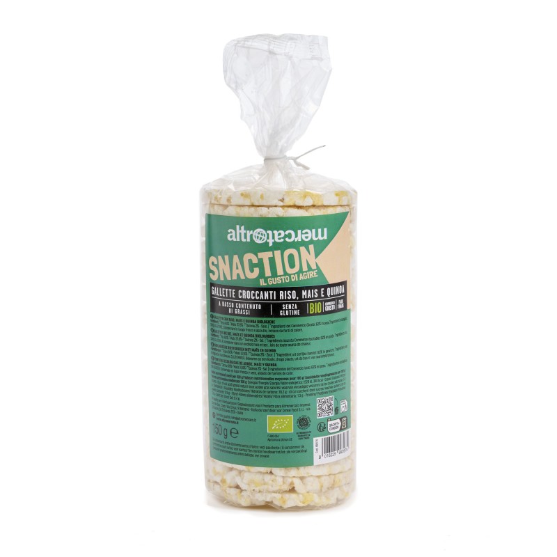 Galettes de riz, maïs et quinoa bio AltroMercato / 150g