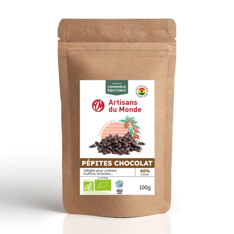 Pépites de chocolat noir Bio / 100g