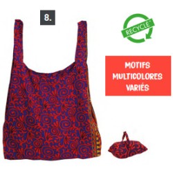 Sac Shopping pliable / Sari recyclé - Inde