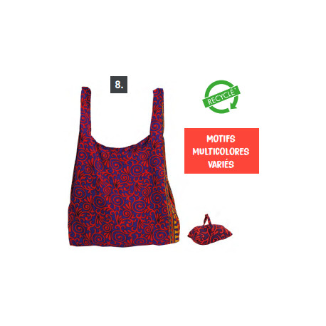 Sac Shopping pliable / Sari recyclé - Inde