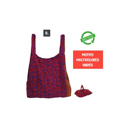 Sac Shopping pliable / Sari recyclé - Inde