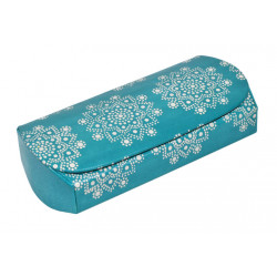 Etui à lunettes Abstrait / Inde - Cuir