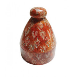 Boite ronde punjab / Pierre gorara - Inde