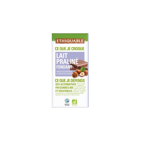 Chocolat Ethiquable Lait Nature / 100g