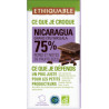 Chocolat Ethiquable noir 75% Nicaragua / 100g