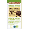 Chocolat Ethiquable noir 78% Guatemala / 100g