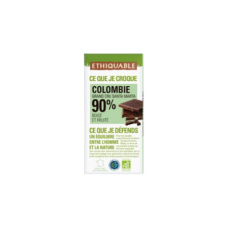 Chocolat Ethiquable noir 88% Cote d'Ivoire / 100g