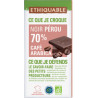 Chocolat Ethiquable noir 70% Café / 100g