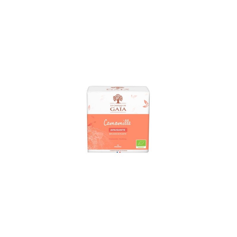 Infusion Gaia Feuilles entières Camomille / boite 50 infusettes - 50 gr