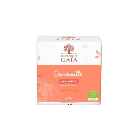 Infusion Gaia Feuilles entières Camomille / boite 50 infusettes - 50 gr