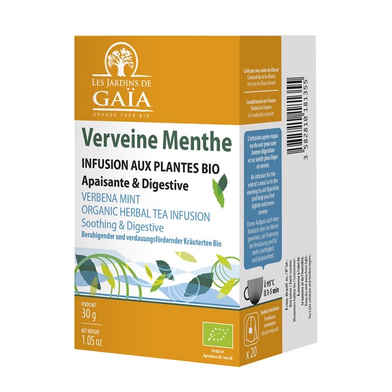 Infusion Gaïa Verveine Menthe / 20 infusettes